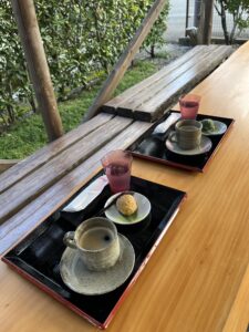 大日山周遊ルート終わって一服